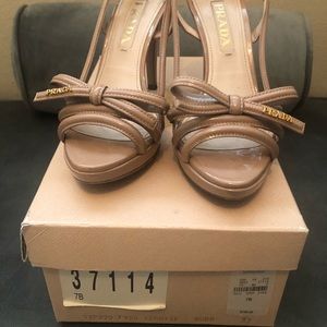 Nude Prada sandals